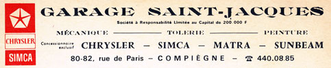 Société Garage Saint-Jacques Compiegne