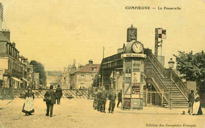 La Passerelle et la Gare de Compiègne
