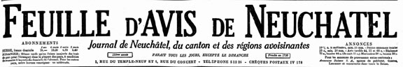 Le journal de Neuchâtel 1948