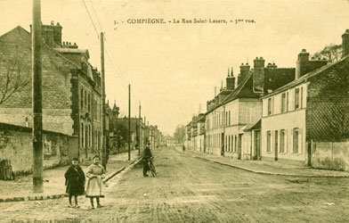 La rue Saint-Lazare Compiègne