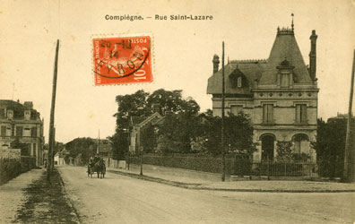 La rue Saint-Lazare Compiègne