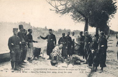 Les Zouaves à Compiègne