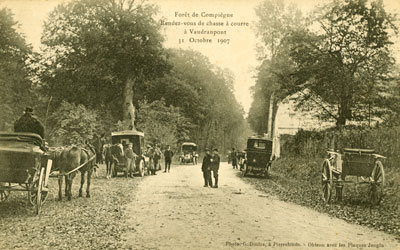 La chasse à courre Vaudrampont 1907