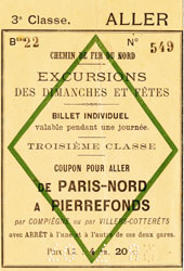 Billet de train Paris-Pierrefonds