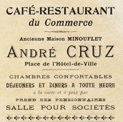 Café-Restaurant du Commerce André Cruz 1911