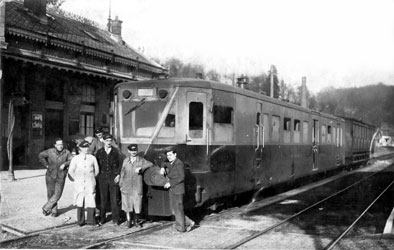 Le dernier train de la ligne Compiègne Pierrefonds 1940