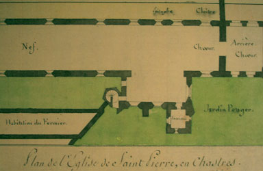 Plan de Saint-Pierre en 1807