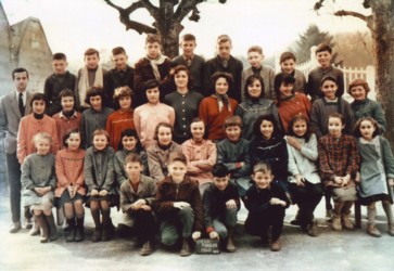 La classe de l'école Communale en 1960 Vieux-Moulin
