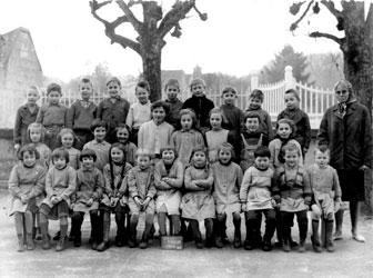 La classe de l'école Communale en 1960 Vieux-Moulin
