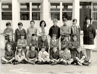 La classe de l'école Communale en 1965 Vieux-Moulin