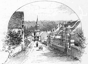 Estampe du XIXe siecle de Vieux-Moulin