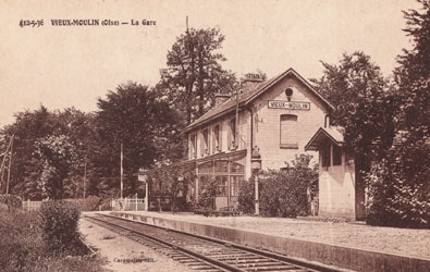 La gare de Vieux-Moulin Oise