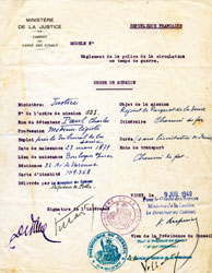 Ordre de Mission 1940