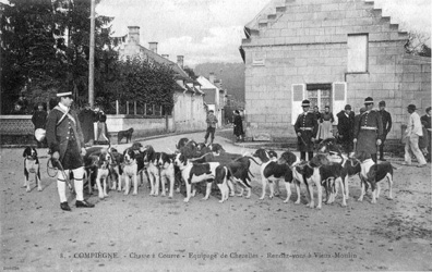 Equipage de Chezelles rendez-vous à Vieux-Moulin 1905