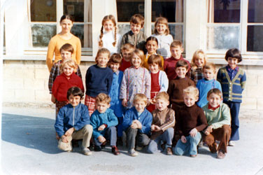 La classe de l'école Communale en 1956 Vieux-Moulin
